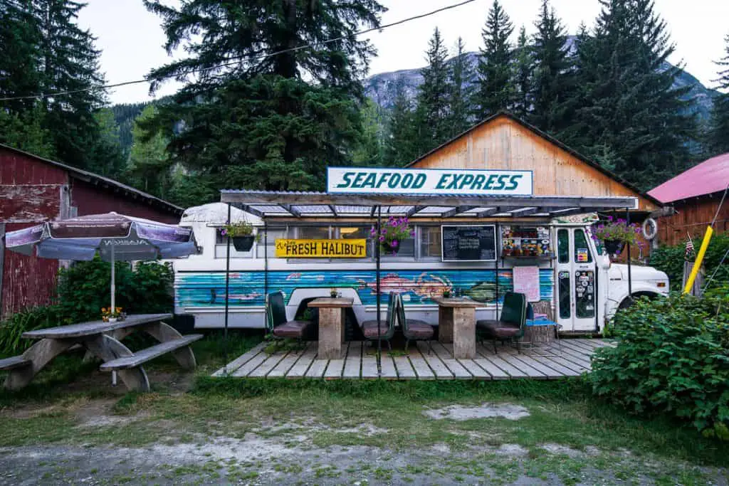 The bus in Hyder, Alaska