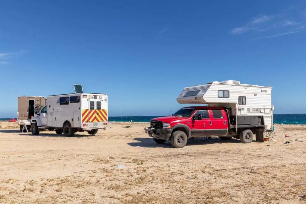 Camping in Baja at Los Barriles