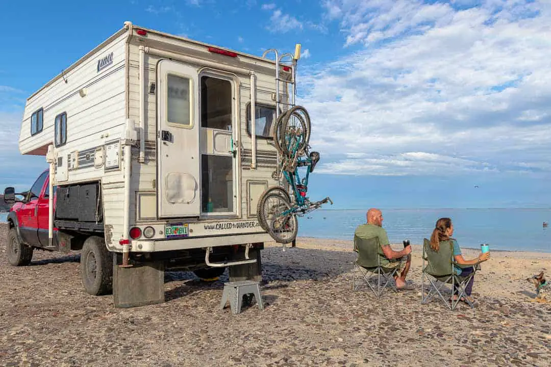 A Couple Camping at tecolote beach