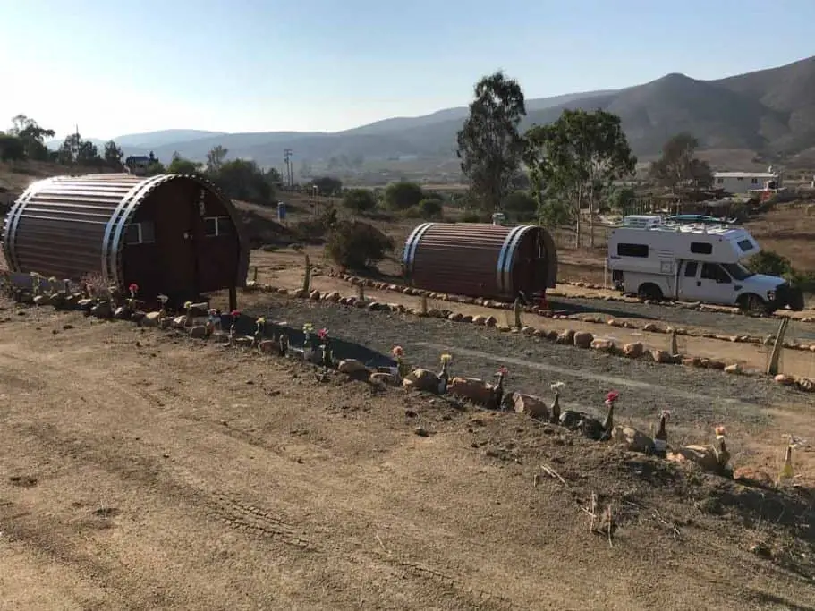 Camping in baja at Valle de Guadalupe