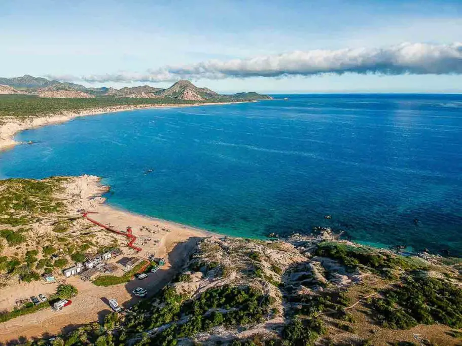 View from above of Arbolitos in Cabo Pulmo National Park