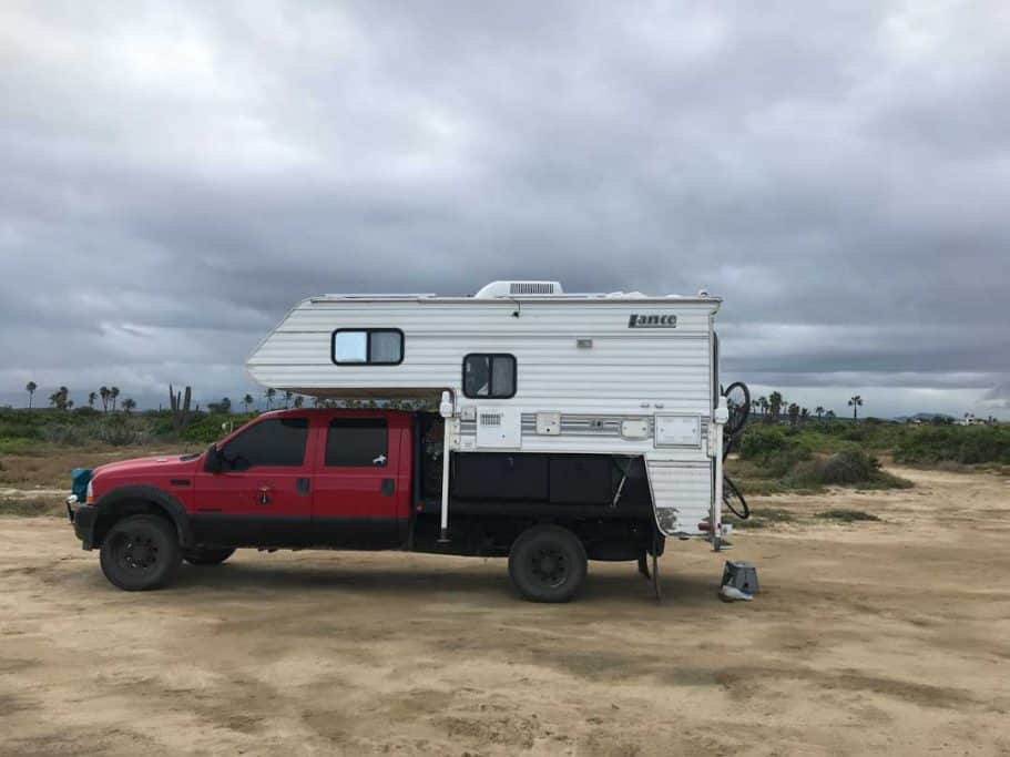 camping in baja at La pastura in Todos Santos