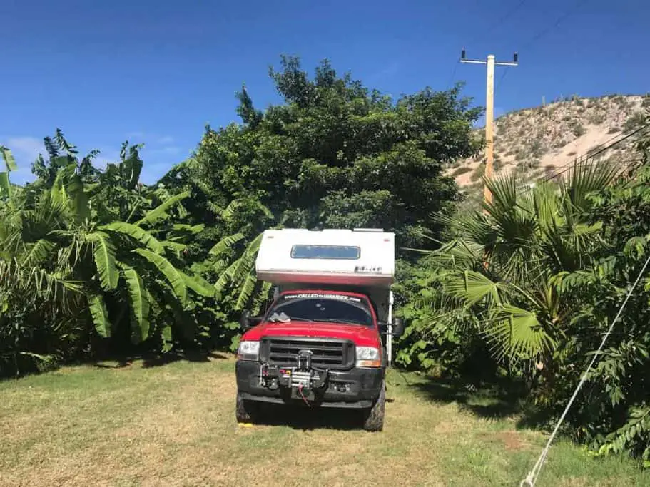 Baja camping at Don Chanos in Mulege