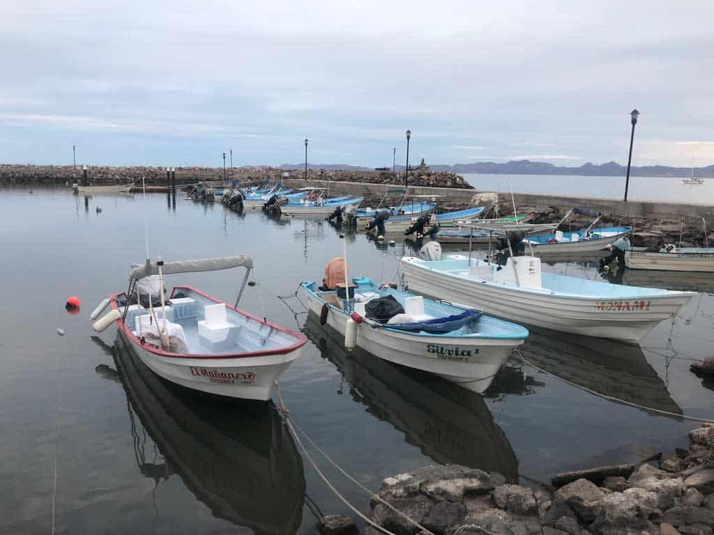 Fishing boats in Loreto