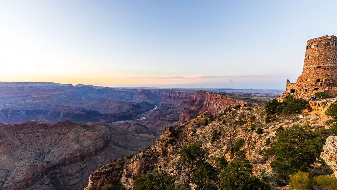 Sunset at the Desert View Watchtower