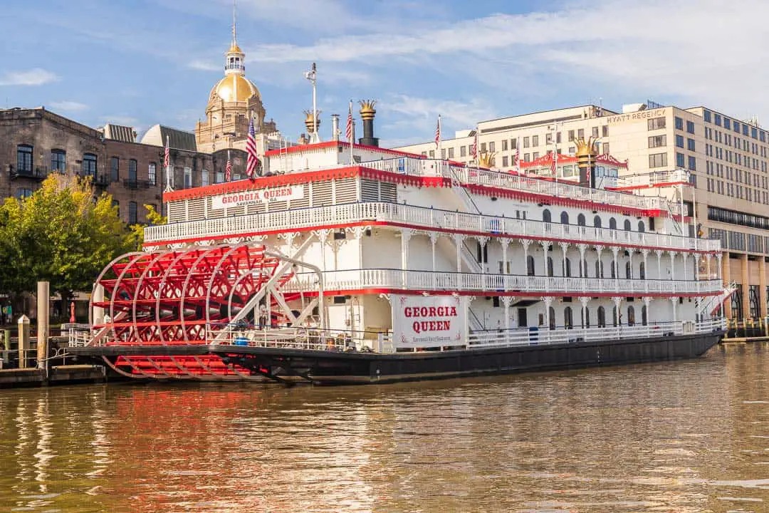 The Georgia Queen River Boat in Savannah