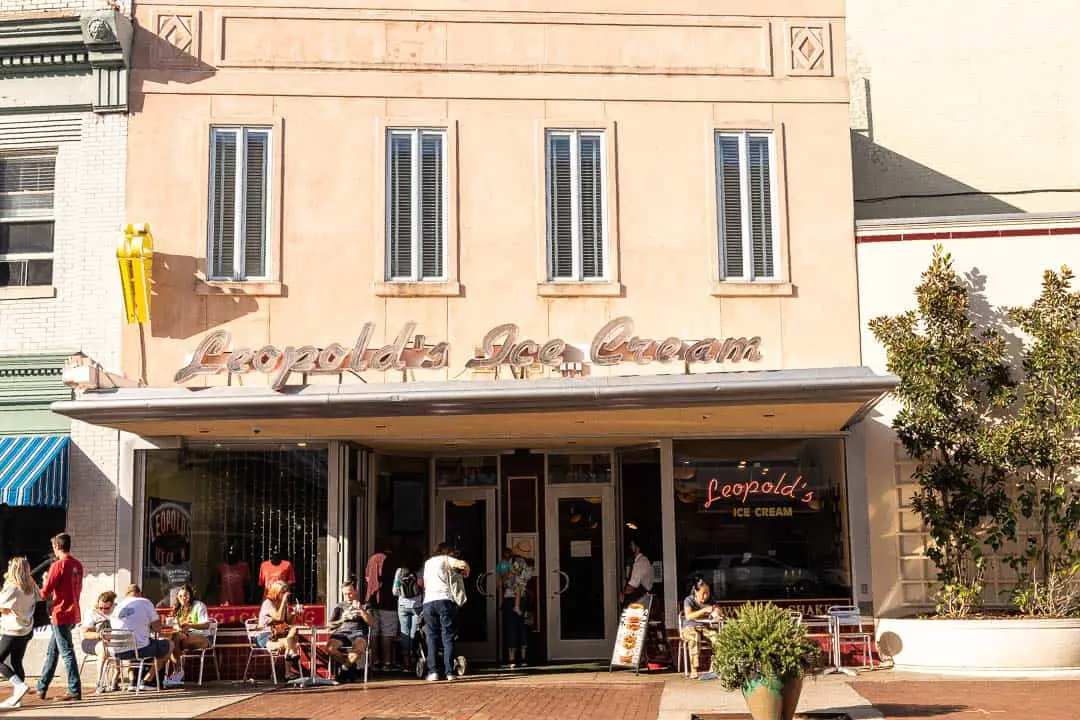 Leopold's Ice cream in Savannah