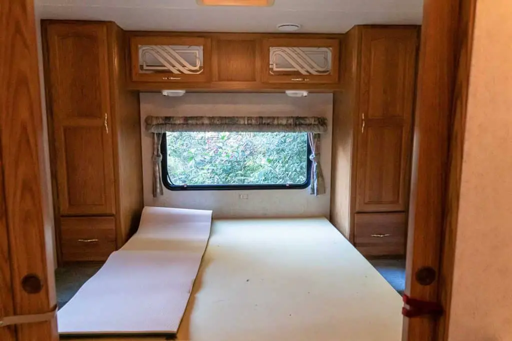 Before RV bedroom remodel