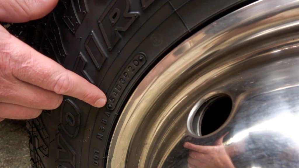 Checking the date of tire manufacturing when buying a used RV